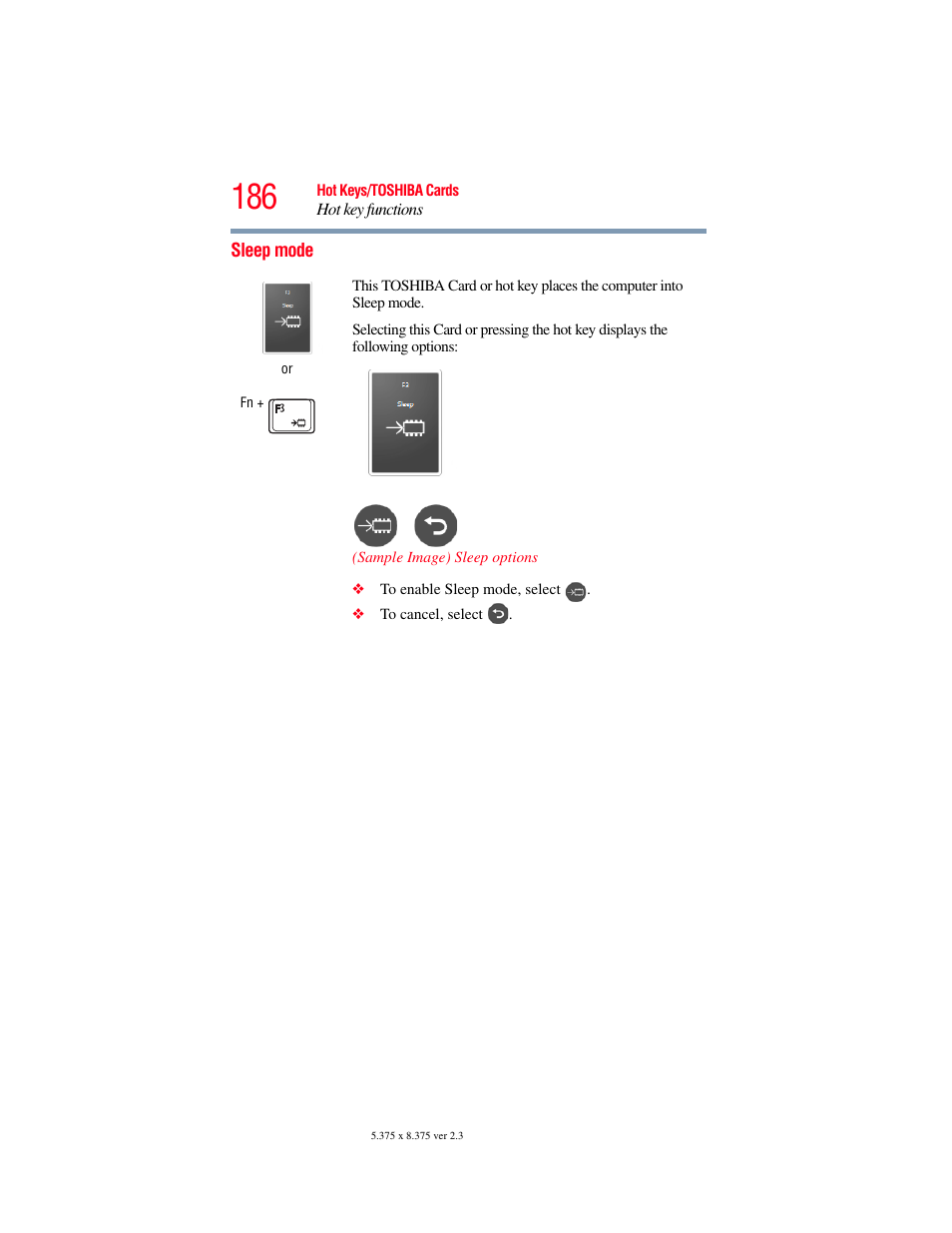 Sleep mode | Toshiba Toshubia Tecra R940 User Manual | Page 186 / 216