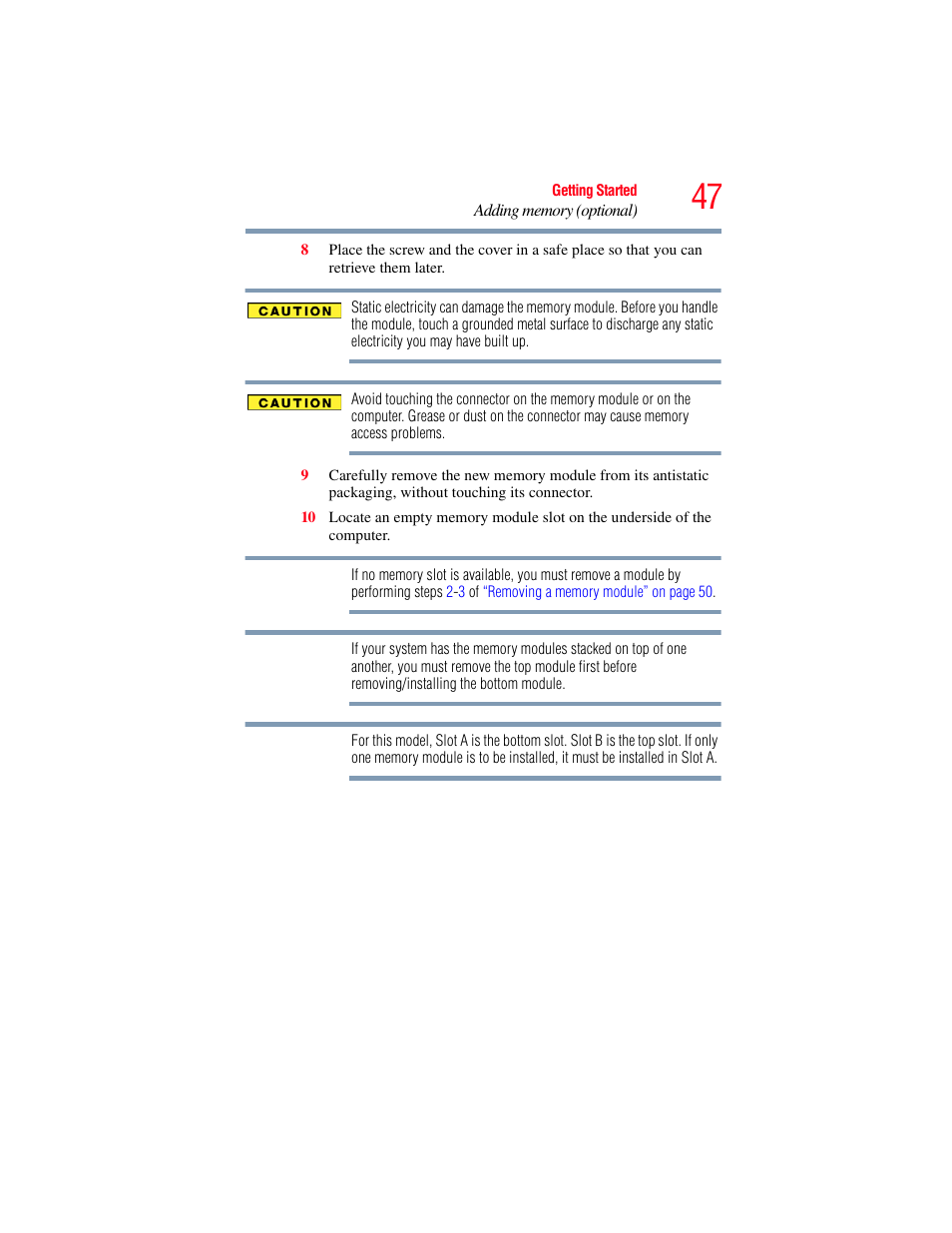 Toshiba Toshubia Tecra R940 User Manual | Page 47 / 216