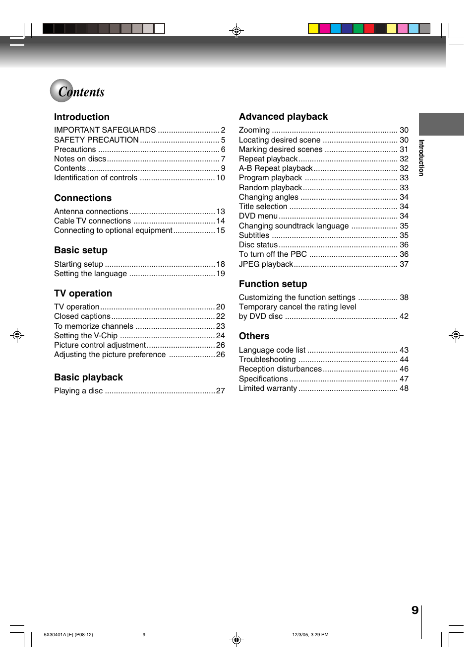 Toshiba MD13Q42 User Manual | Page 9 / 52