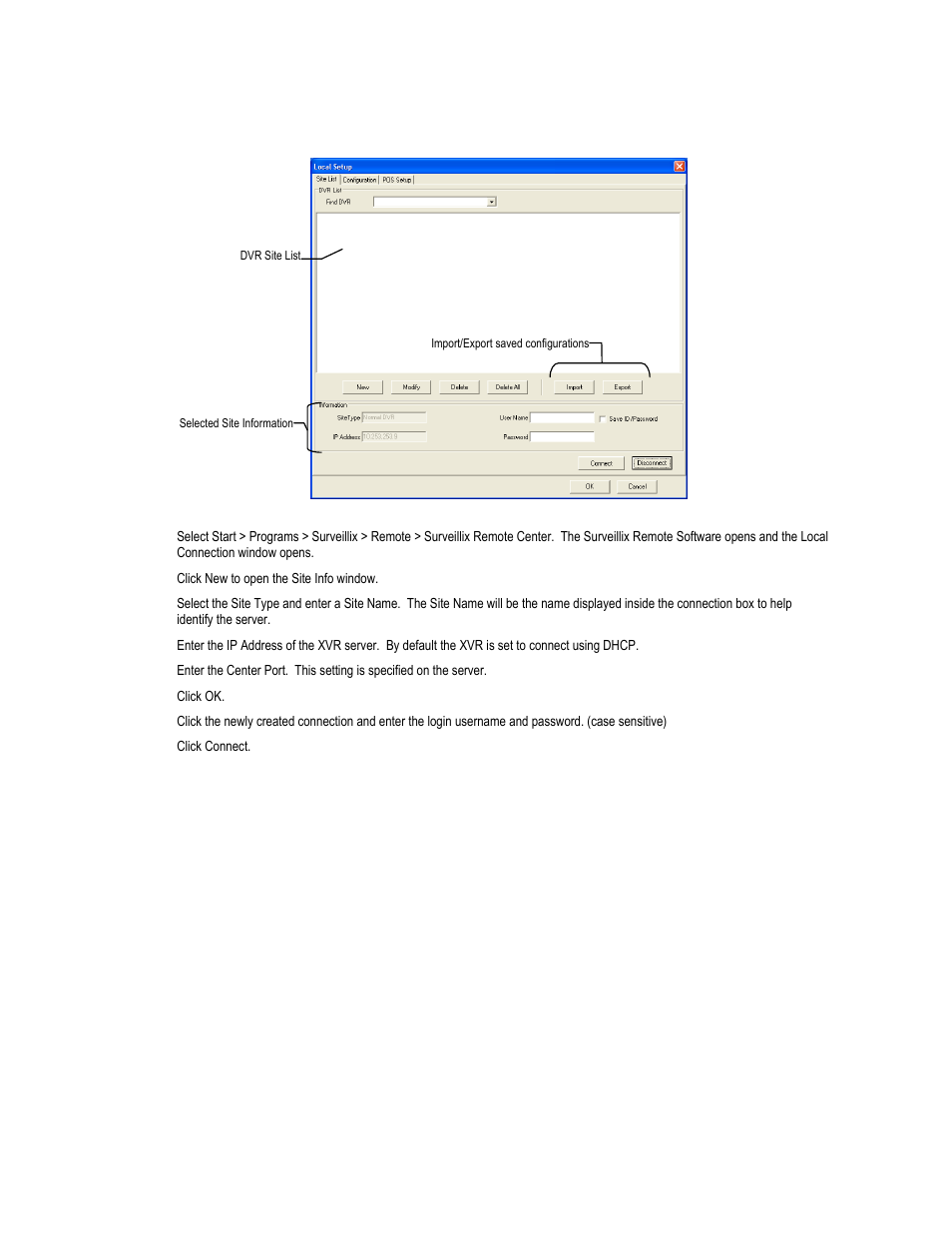 Create a new remote connection | Toshiba XVR16-120-X User Manual | Page 114 / 121