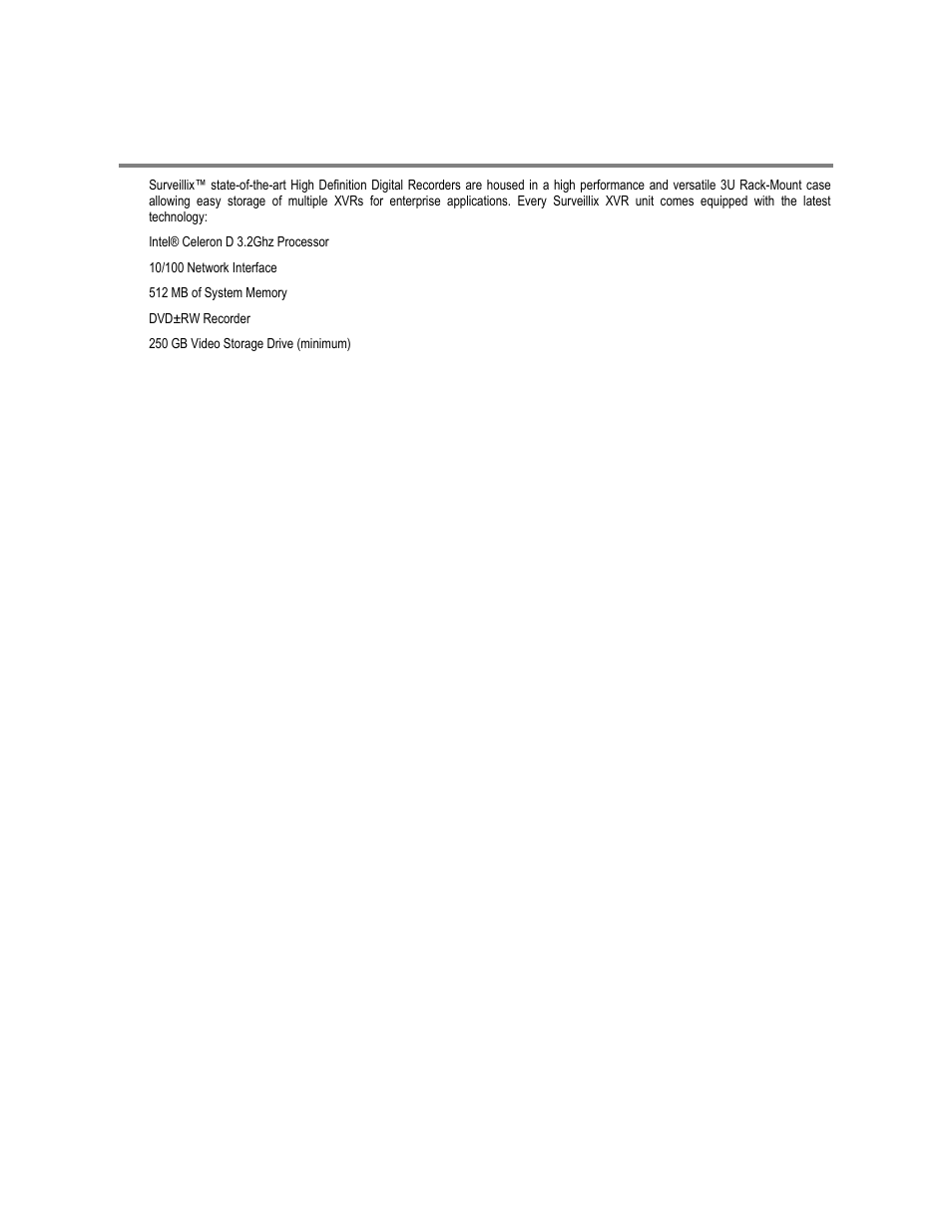 System specifications | Toshiba XVR16-120-X User Manual | Page 20 / 121