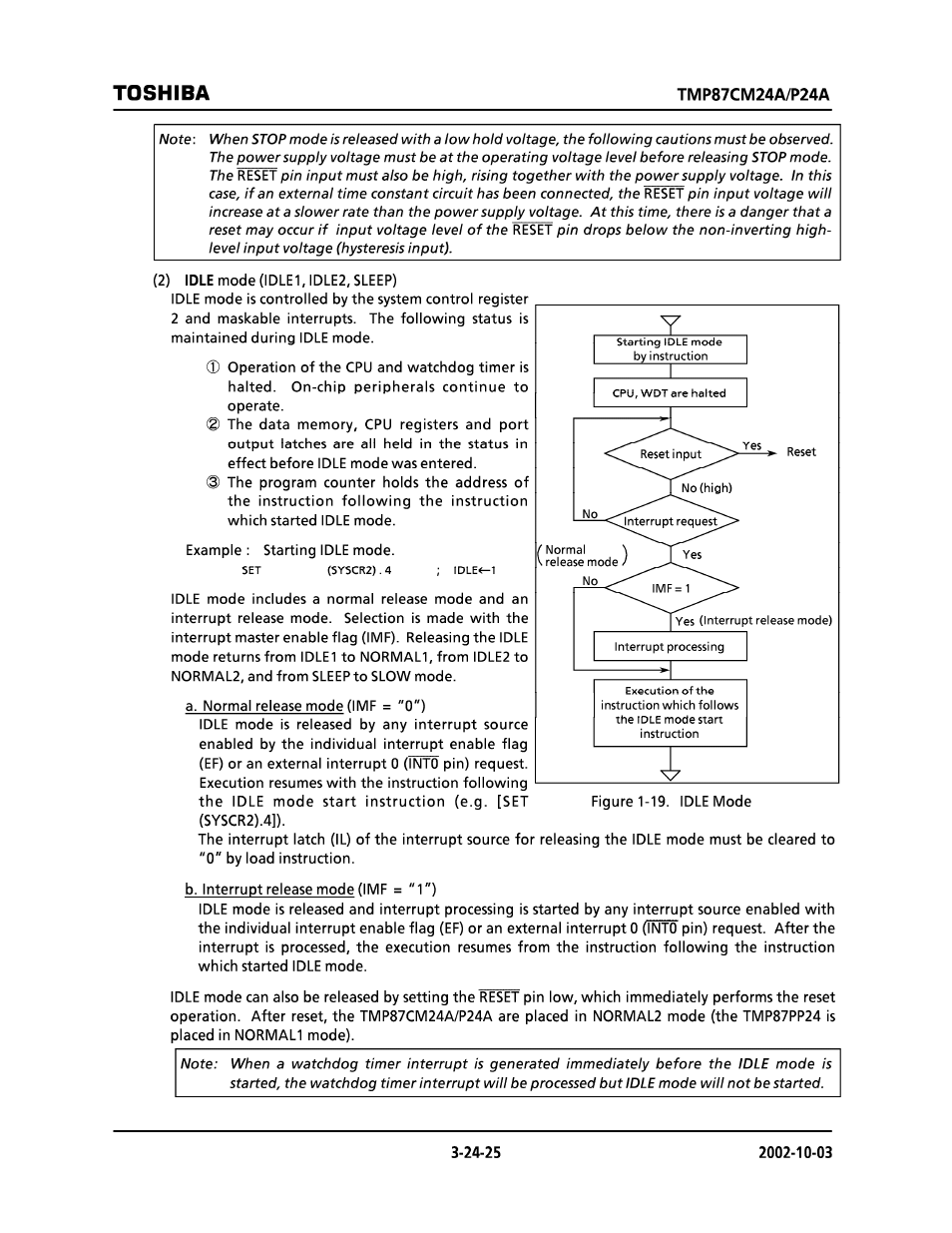Toshiba | Toshiba TMP87CP24AF User Manual | Page 25 / 132
