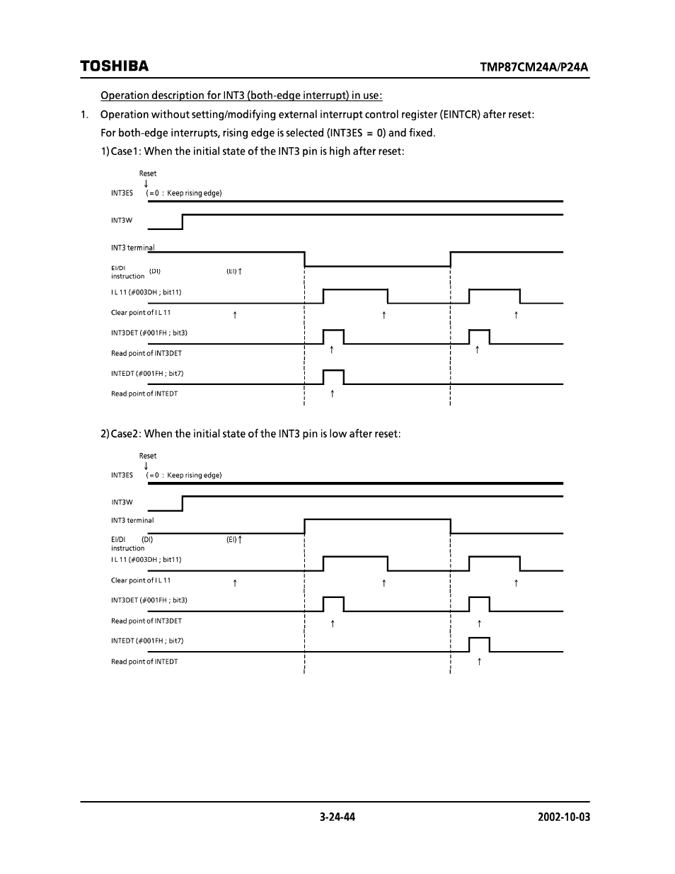Toshiba | Toshiba TMP87CP24AF User Manual | Page 44 / 132