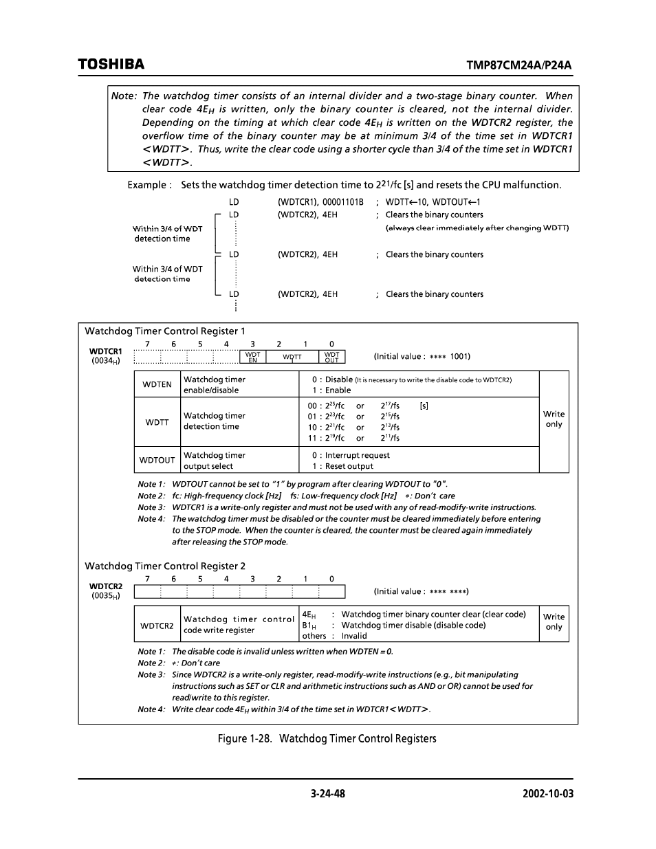 Toshiba | Toshiba TMP87CP24AF User Manual | Page 48 / 132