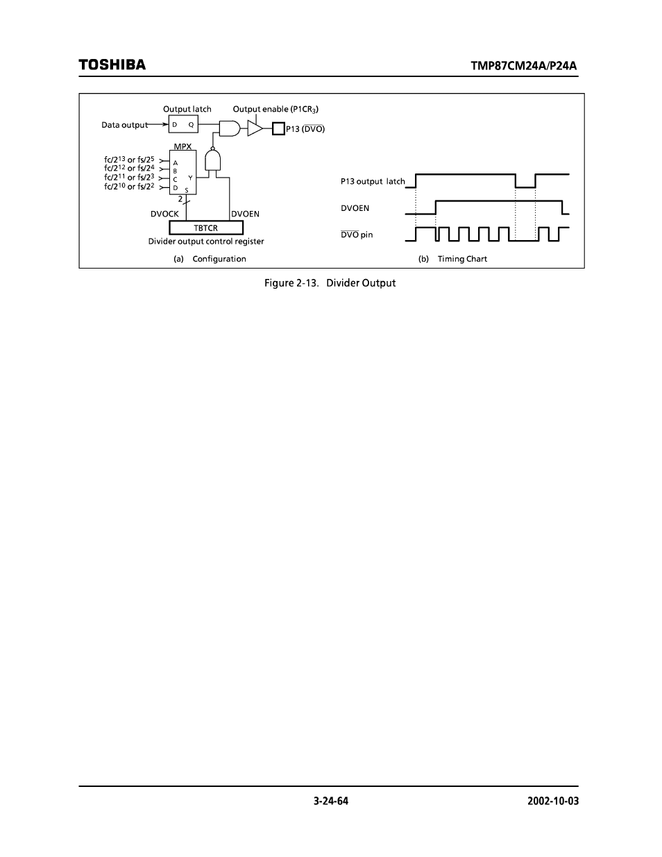 Toshiba | Toshiba TMP87CP24AF User Manual | Page 64 / 132