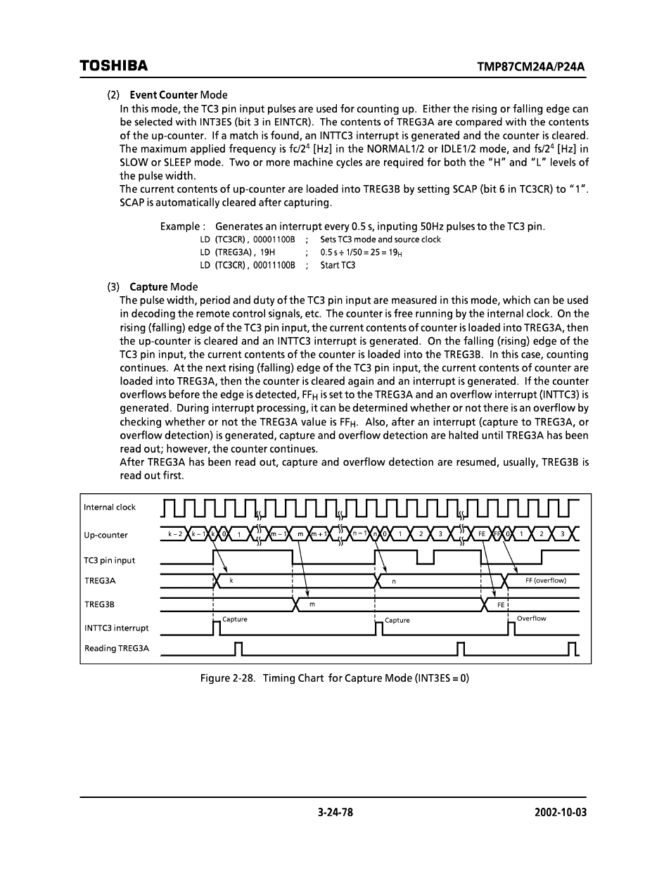 Ш1ллддллддллллддллллг, Toshiba | Toshiba TMP87CP24AF User Manual | Page 78 / 132