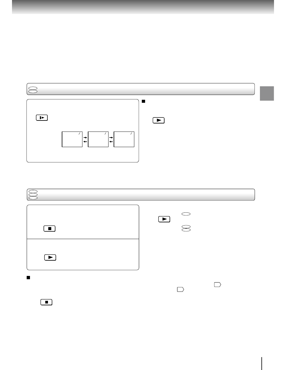 Playing in slow-motion, Resuming playback from the same location | Toshiba SD-2050 User Manual | Page 23 / 46