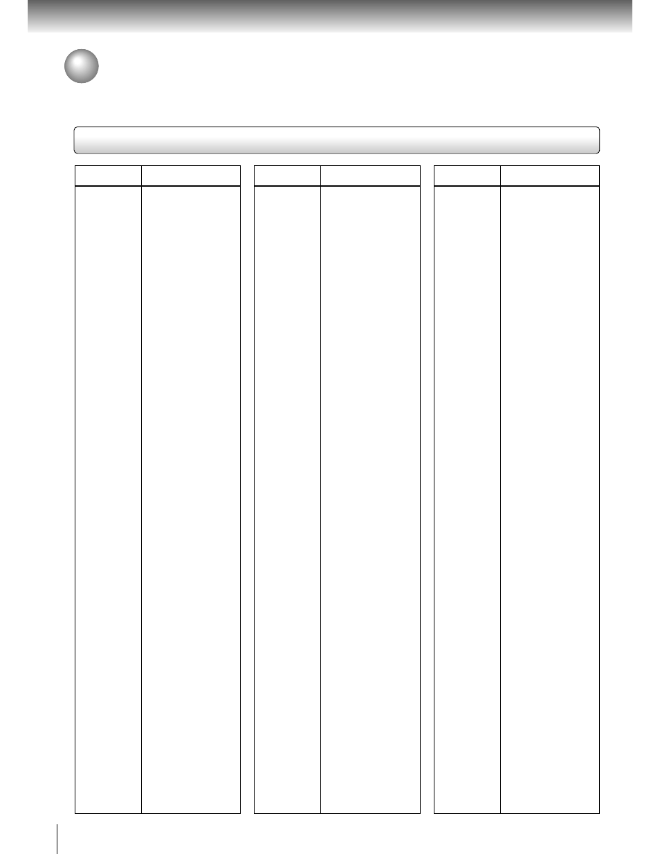 Others, Table of languages, Table of languages and their abbreviations | Toshiba SD-2050 User Manual | Page 42 / 46