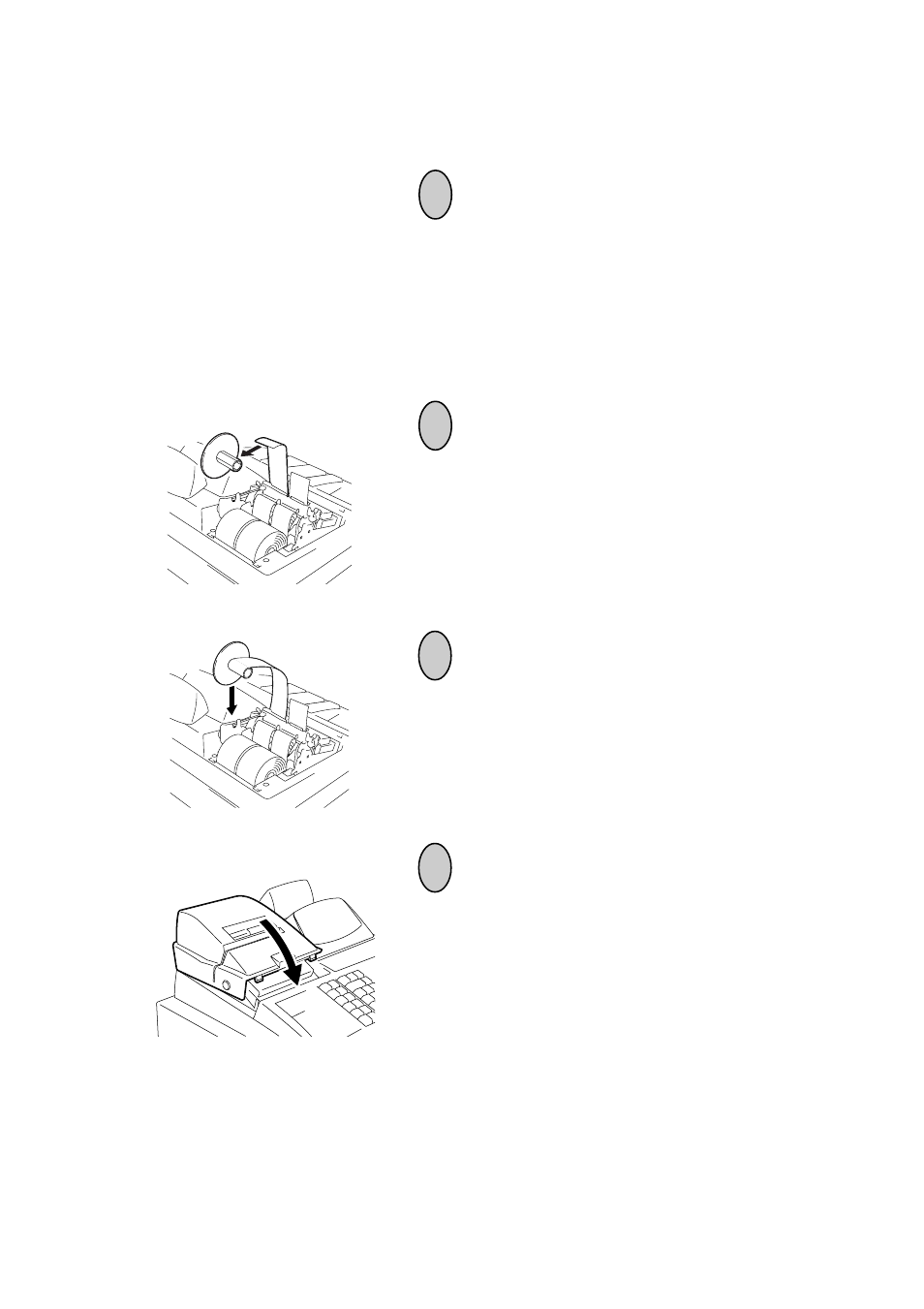 Installing the journal roll, Installing the journal roll 2 1 3 4 | Toshiba TEC MA-1350-1 User Manual | Page 21 / 114