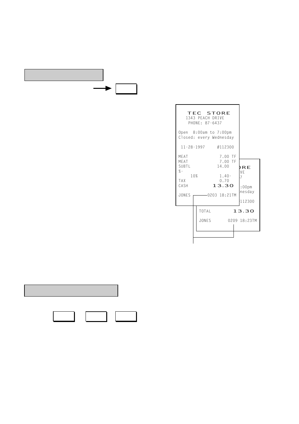 Post-issue receipt tax status modification, Post-issue receipt, Tax status modification | Toshiba TEC MA-1350-1 User Manual | Page 47 / 114