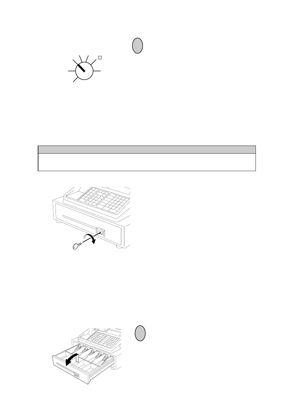 Manual drawer release and lock removing the drawer, Manual drawer release and lock, Removing the drawer 1 | Toshiba TEC MA-1350-1 User Manual | Page 58 / 114