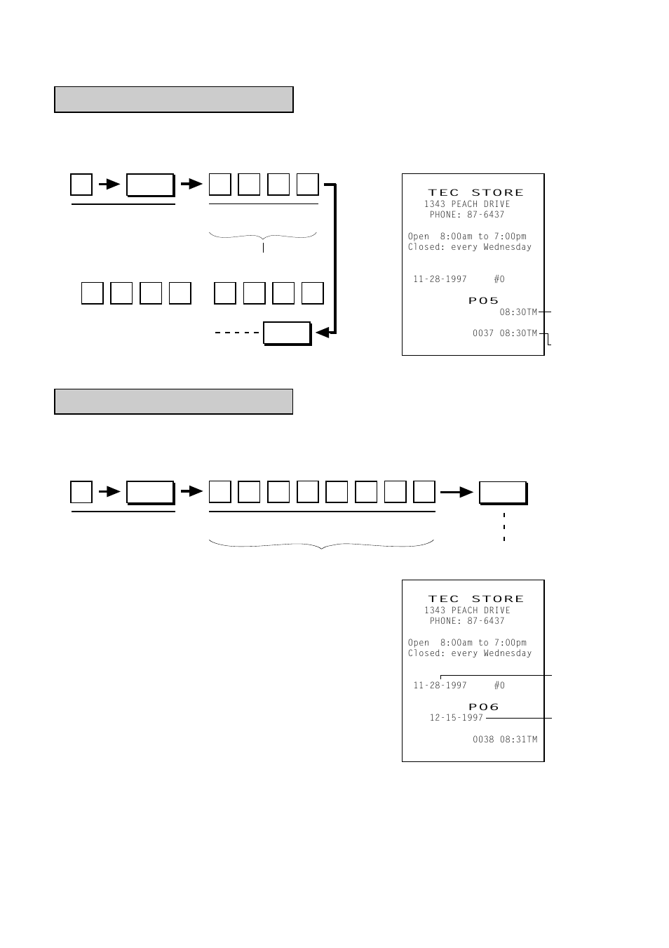 Time setting or adjustment, Date setting or adjustment | Toshiba TEC MA-1350-1 User Manual | Page 98 / 114