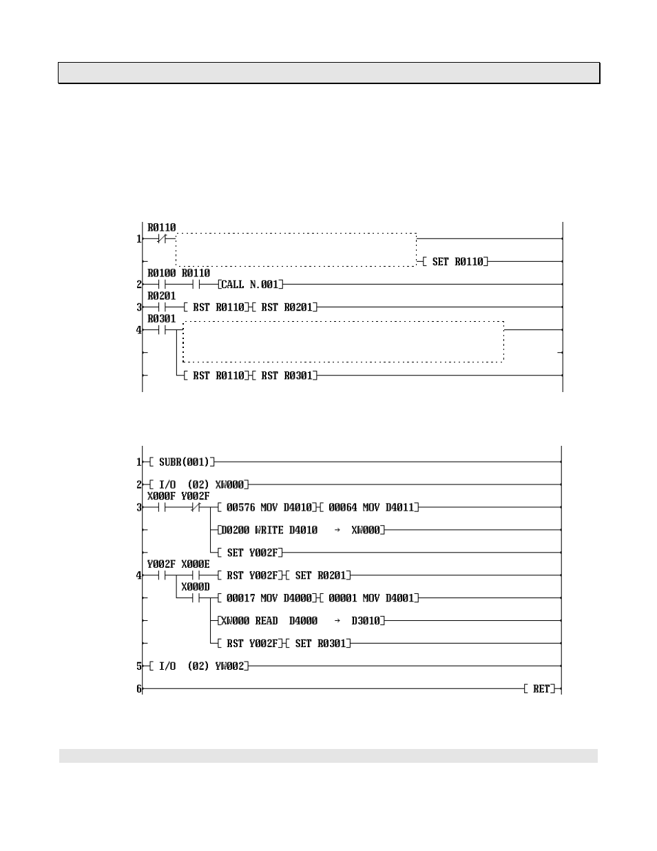 2 t3 sample program for message transmitting | Toshiba AS311 User Manual | Page 46 / 66