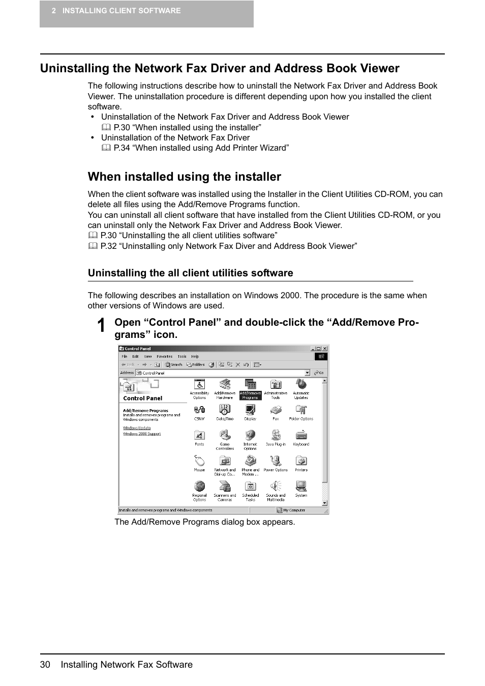 When installed using the installer | Toshiba E-STUDIO 165  EN User Manual | Page 30 / 118