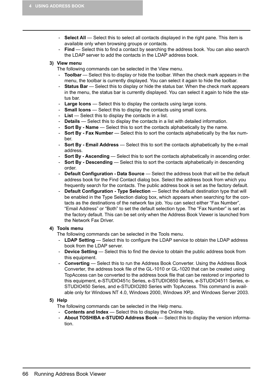 Toshiba E-STUDIO 165  EN User Manual | Page 66 / 118