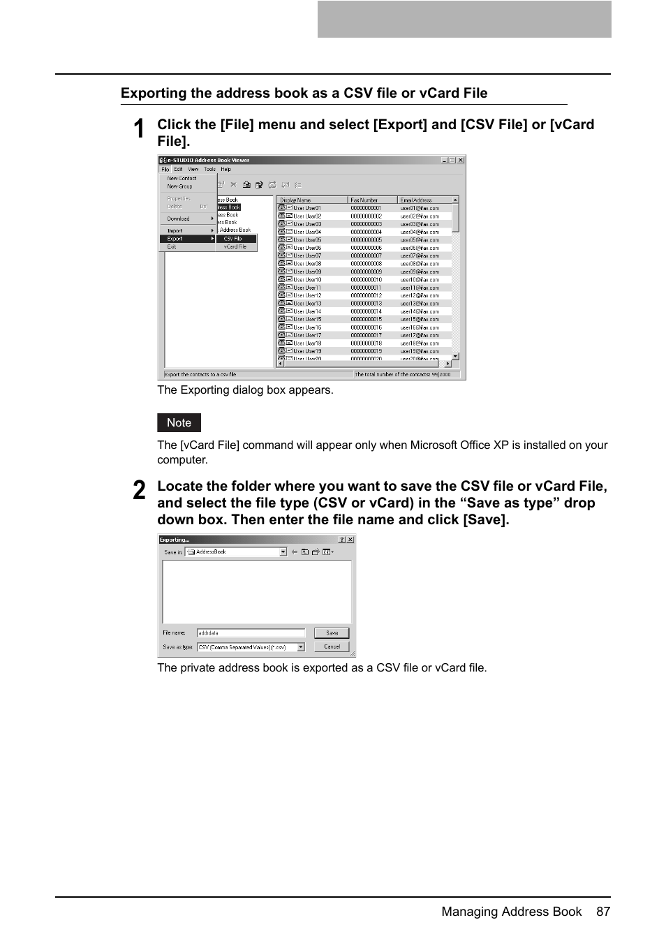 Toshiba E-STUDIO 165  EN User Manual | Page 87 / 118