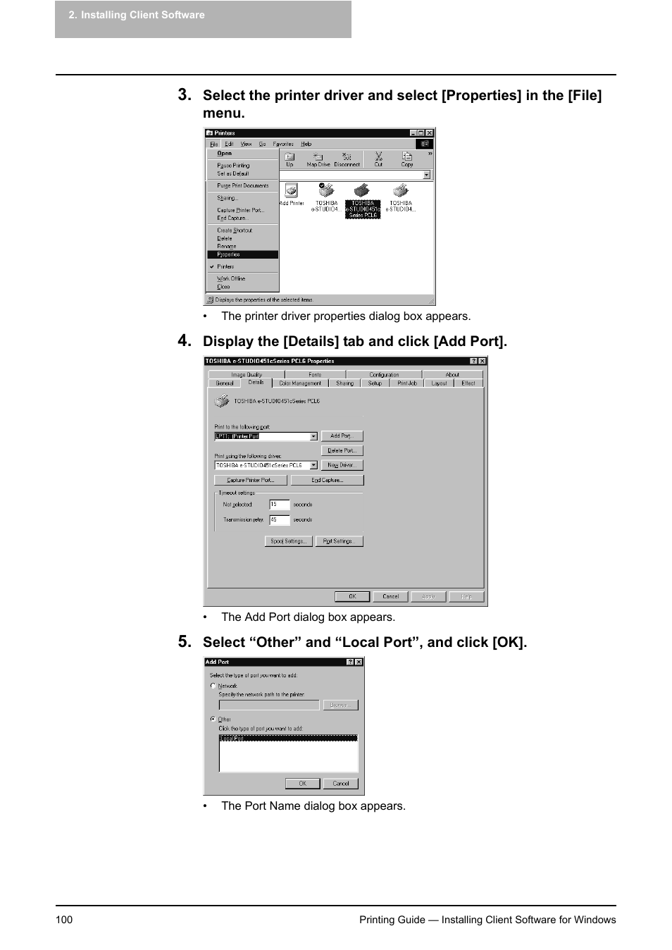 Toshiba E-STUDIO 351C User Manual | Page 100 / 372