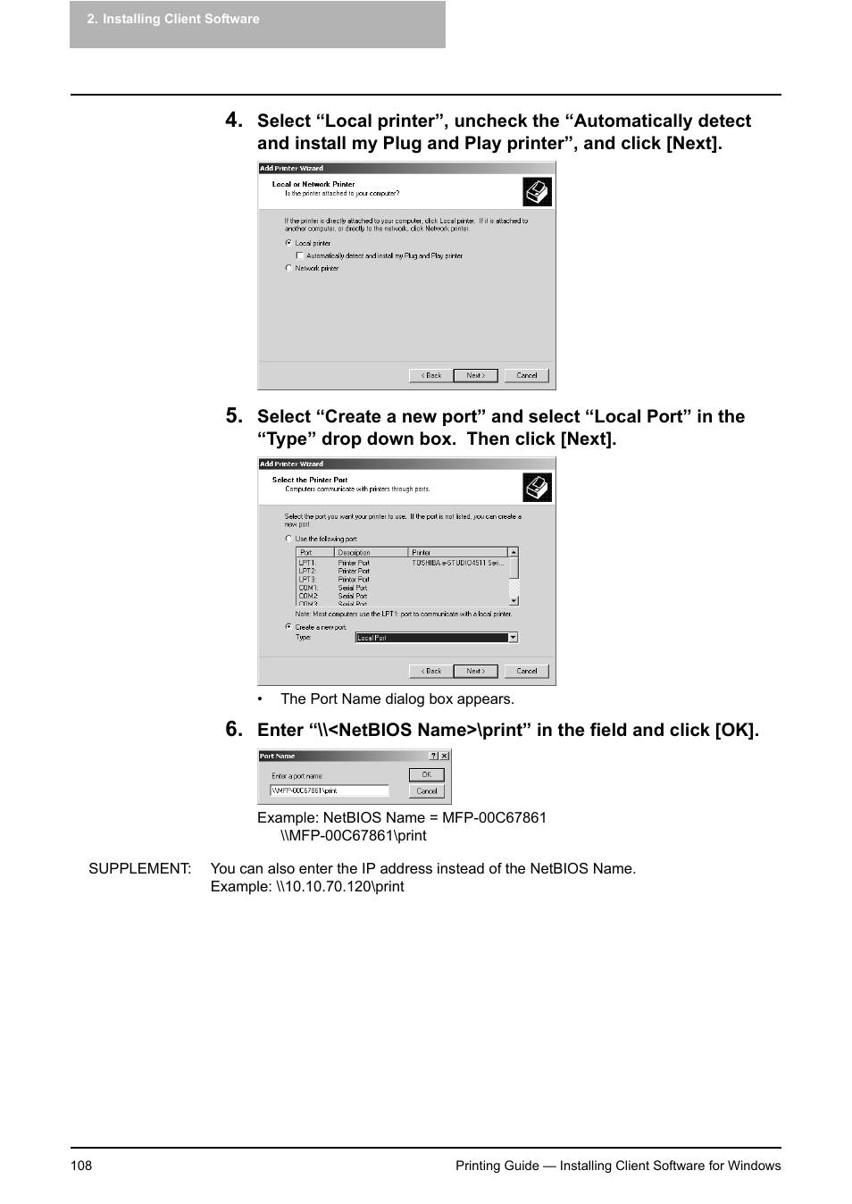Toshiba E-STUDIO 351C User Manual | Page 108 / 372