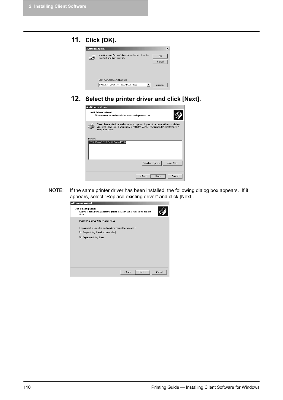 Toshiba E-STUDIO 351C User Manual | Page 110 / 372