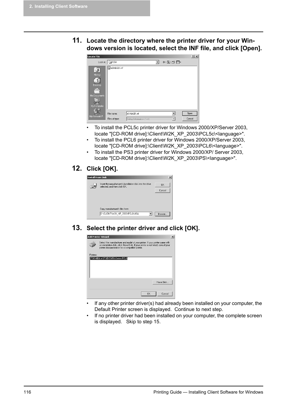 Toshiba E-STUDIO 351C User Manual | Page 116 / 372