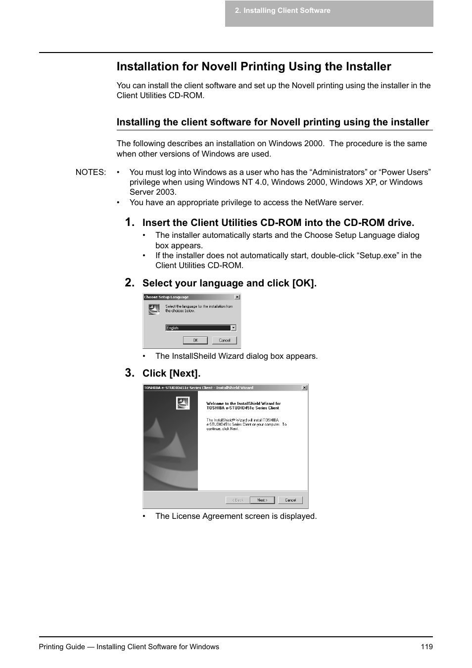 Toshiba E-STUDIO 351C User Manual | Page 119 / 372