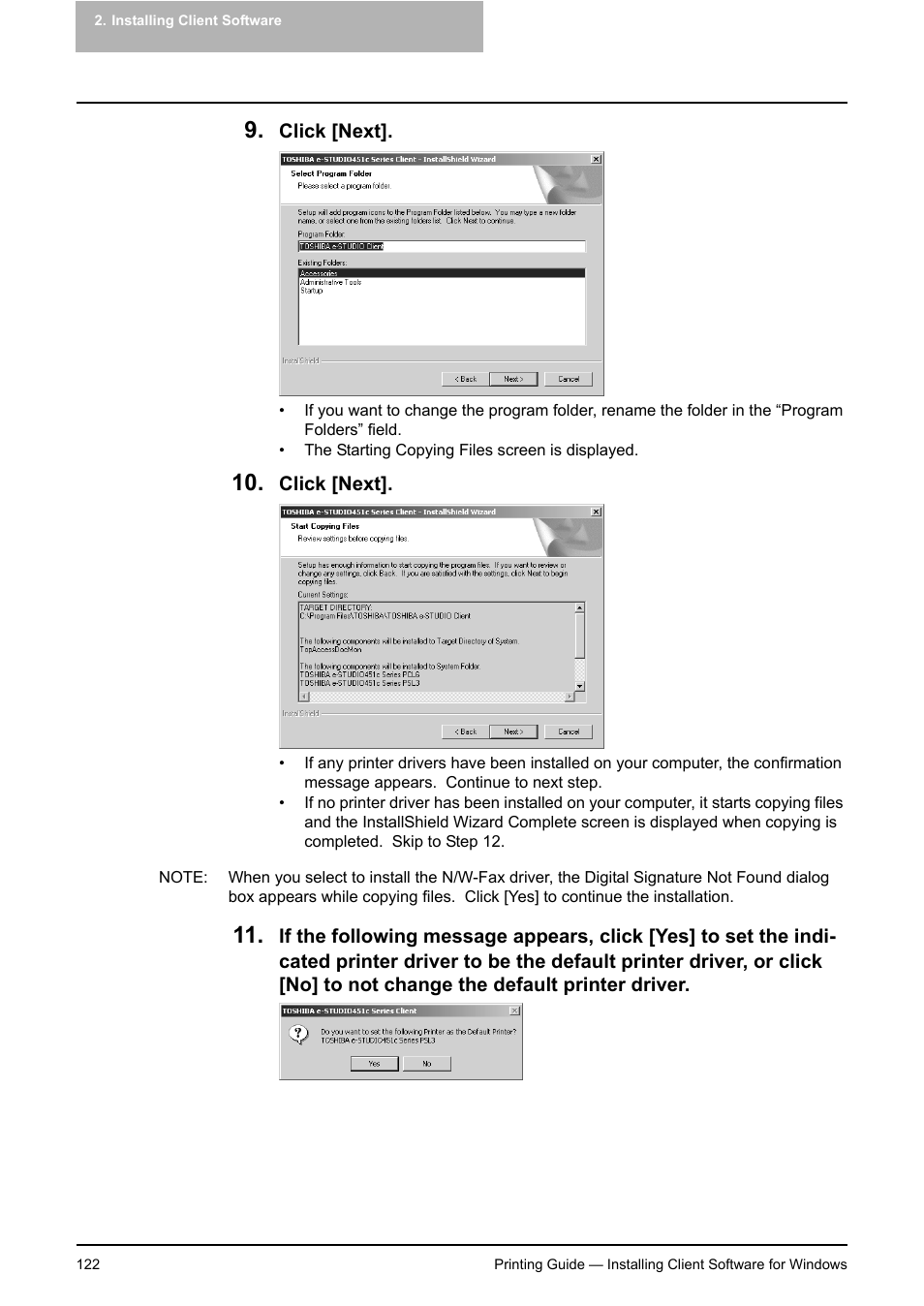 Toshiba E-STUDIO 351C User Manual | Page 122 / 372