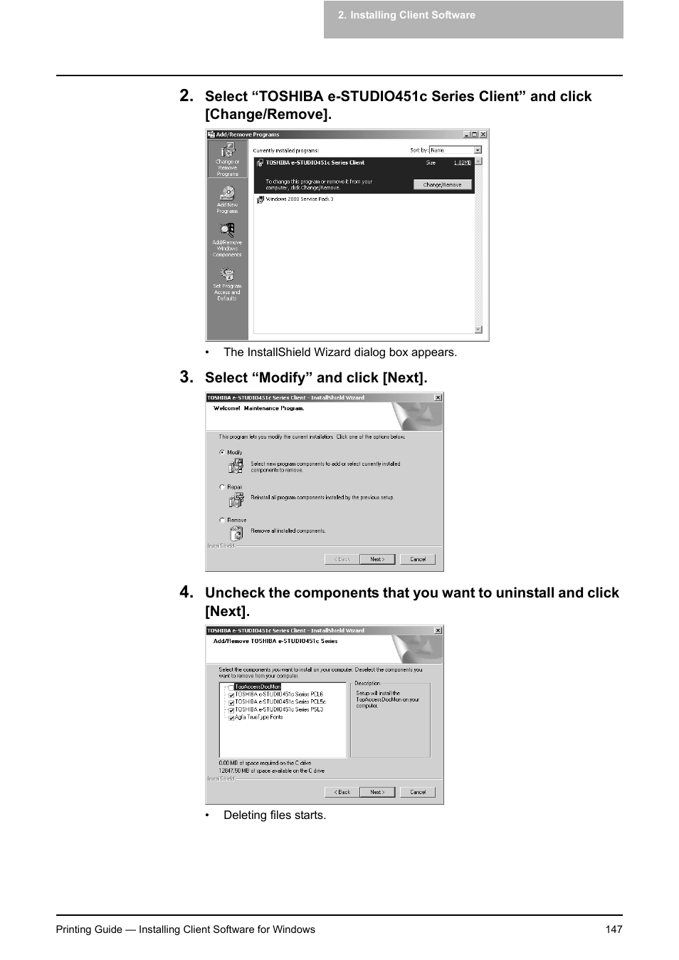 Toshiba E-STUDIO 351C User Manual | Page 147 / 372