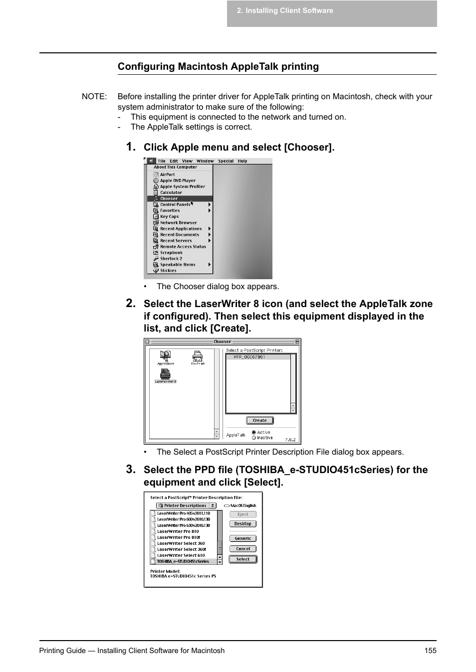 Toshiba E-STUDIO 351C User Manual | Page 155 / 372