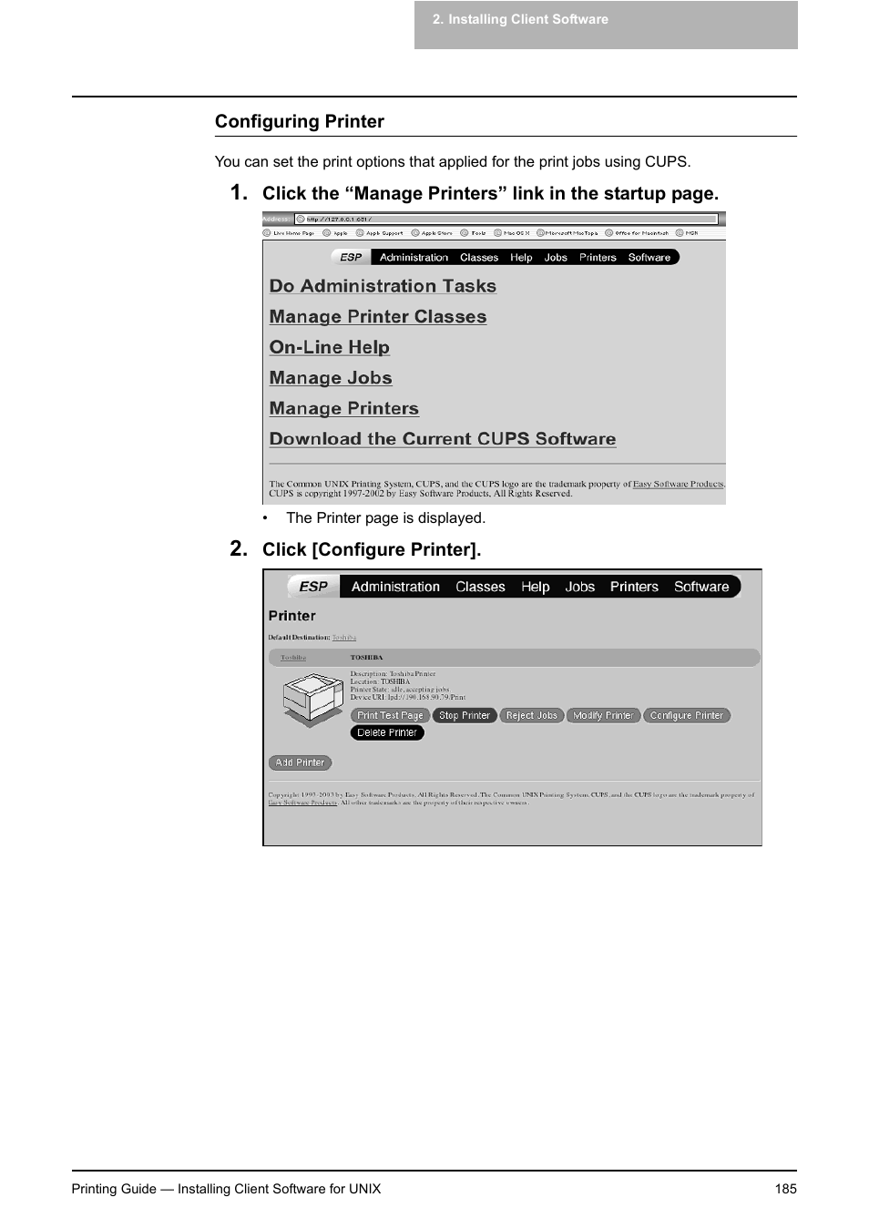 Toshiba E-STUDIO 351C User Manual | Page 185 / 372