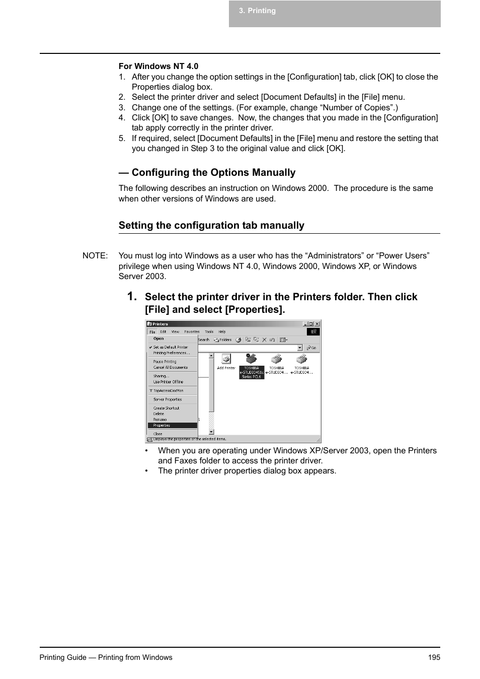 Configuring the options manually, P.195 "configuring the options manually | Toshiba E-STUDIO 351C User Manual | Page 195 / 372