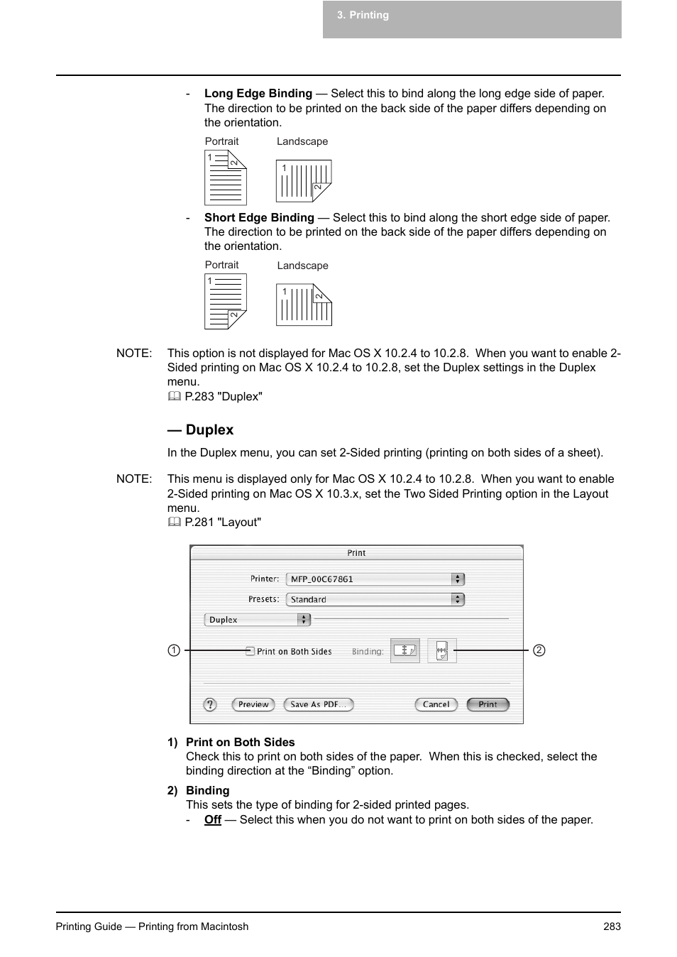 Duplex, P.283 "duplex | Toshiba E-STUDIO 351C User Manual | Page 283 / 372