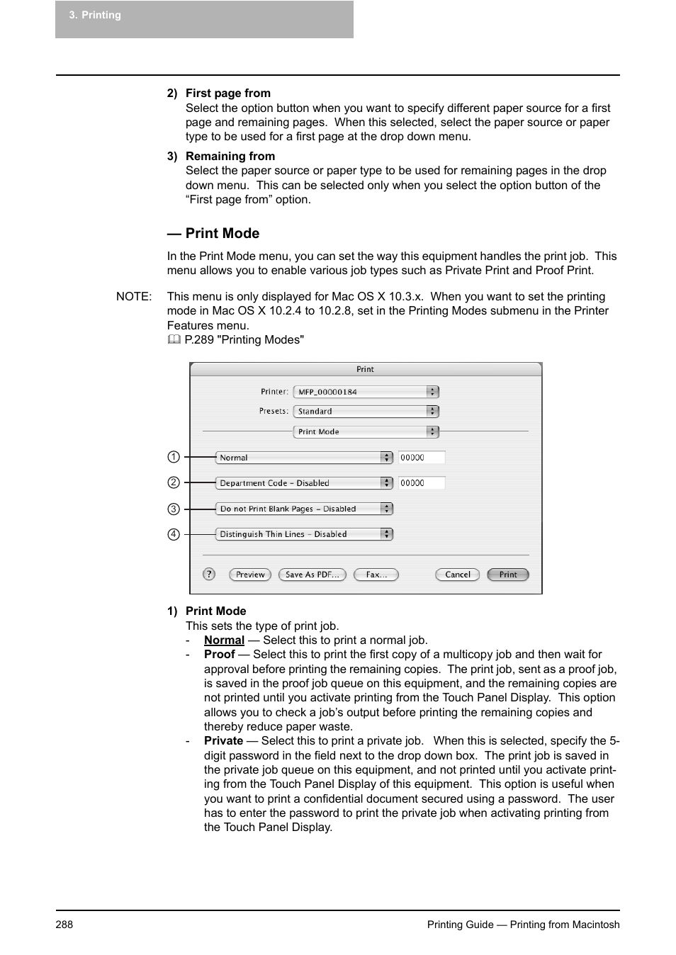Print mode, P.288 "print mode | Toshiba E-STUDIO 351C User Manual | Page 288 / 372
