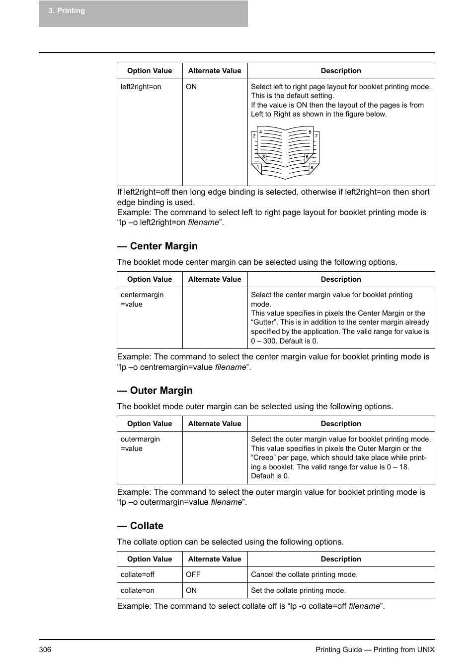 Center margin, Outer margin, Collate | Center margin outer margin collate | Toshiba E-STUDIO 351C User Manual | Page 306 / 372