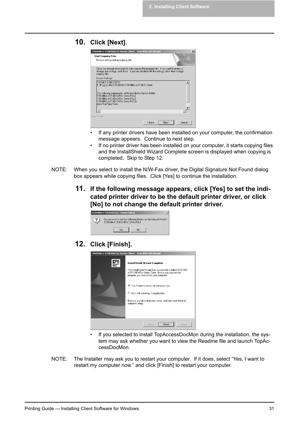 Toshiba E-STUDIO 351C User Manual | Page 31 / 372