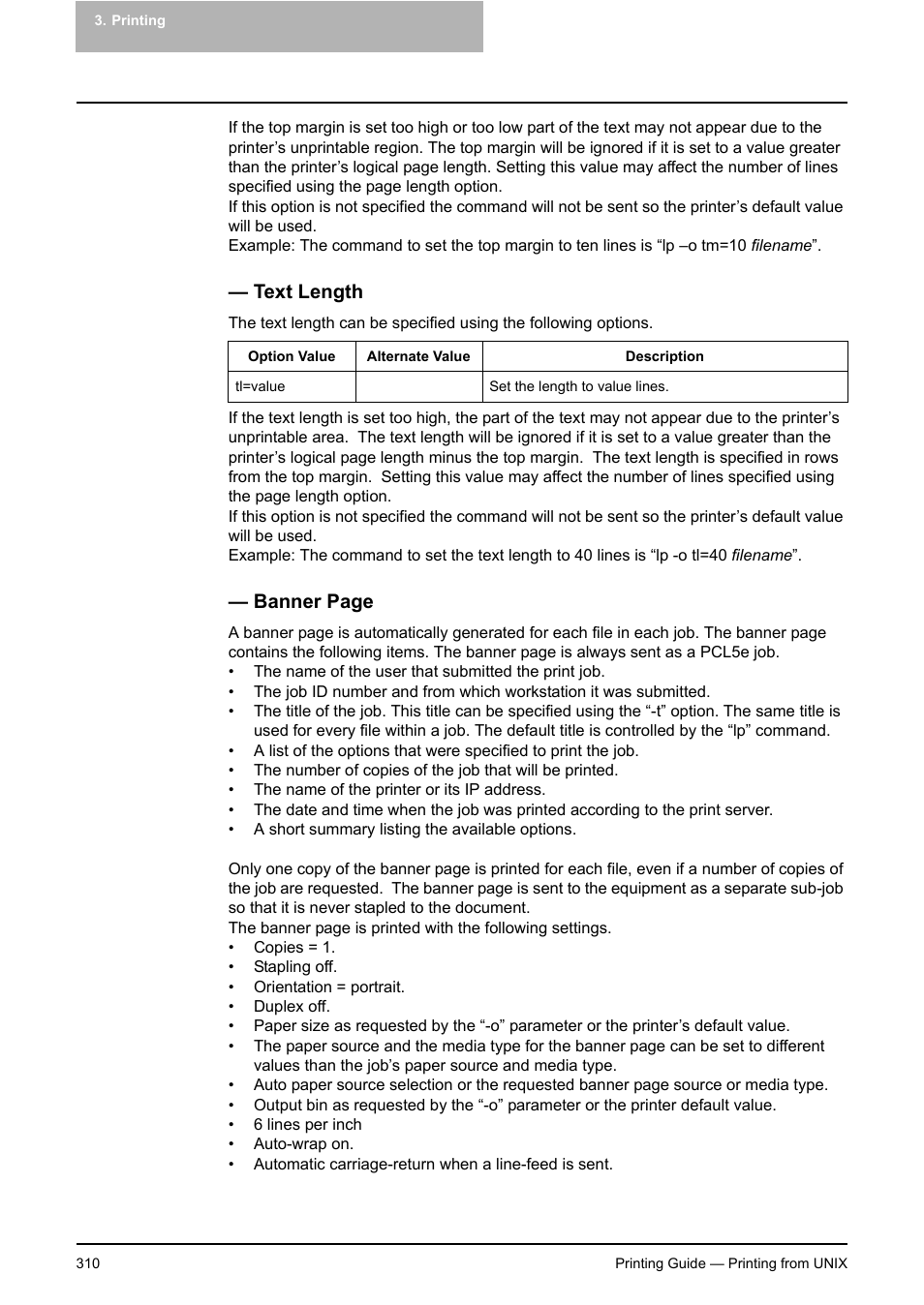 Text length, Banner page | Toshiba E-STUDIO 351C User Manual | Page 310 / 372