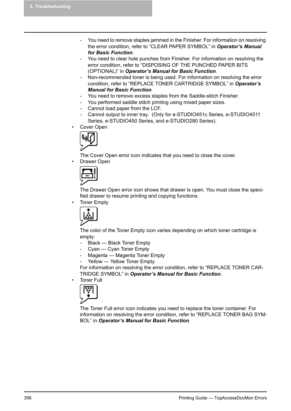 Toshiba E-STUDIO 351C User Manual | Page 356 / 372