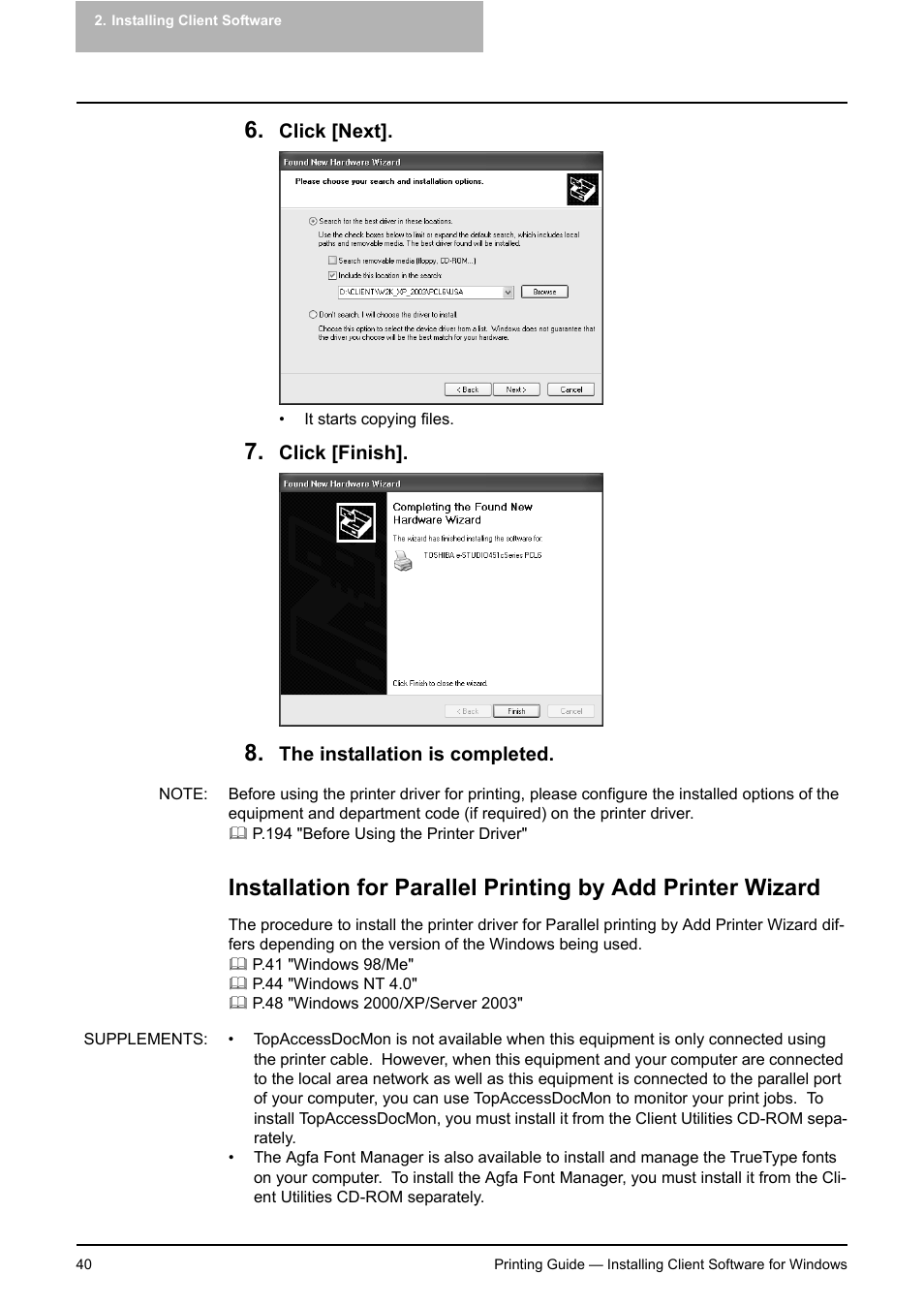 Toshiba E-STUDIO 351C User Manual | Page 40 / 372