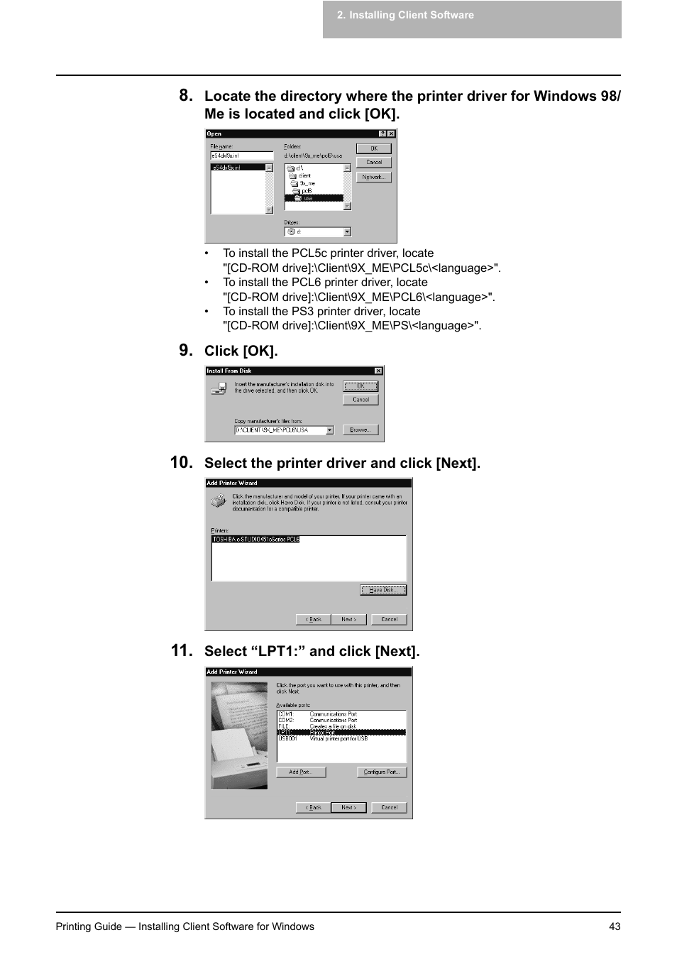 Toshiba E-STUDIO 351C User Manual | Page 43 / 372