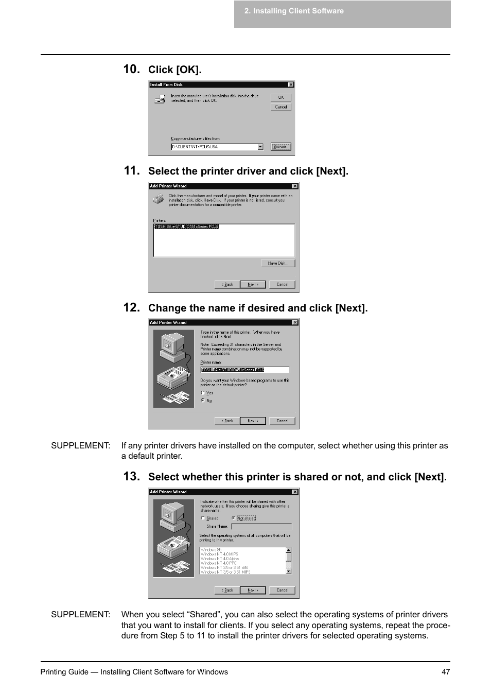 Toshiba E-STUDIO 351C User Manual | Page 47 / 372