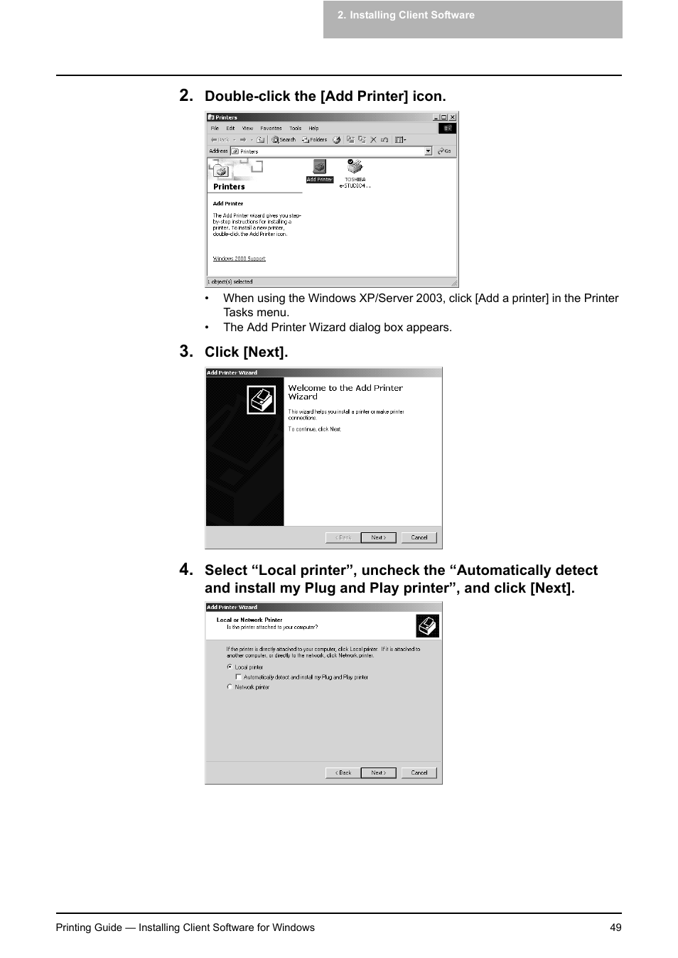 Toshiba E-STUDIO 351C User Manual | Page 49 / 372