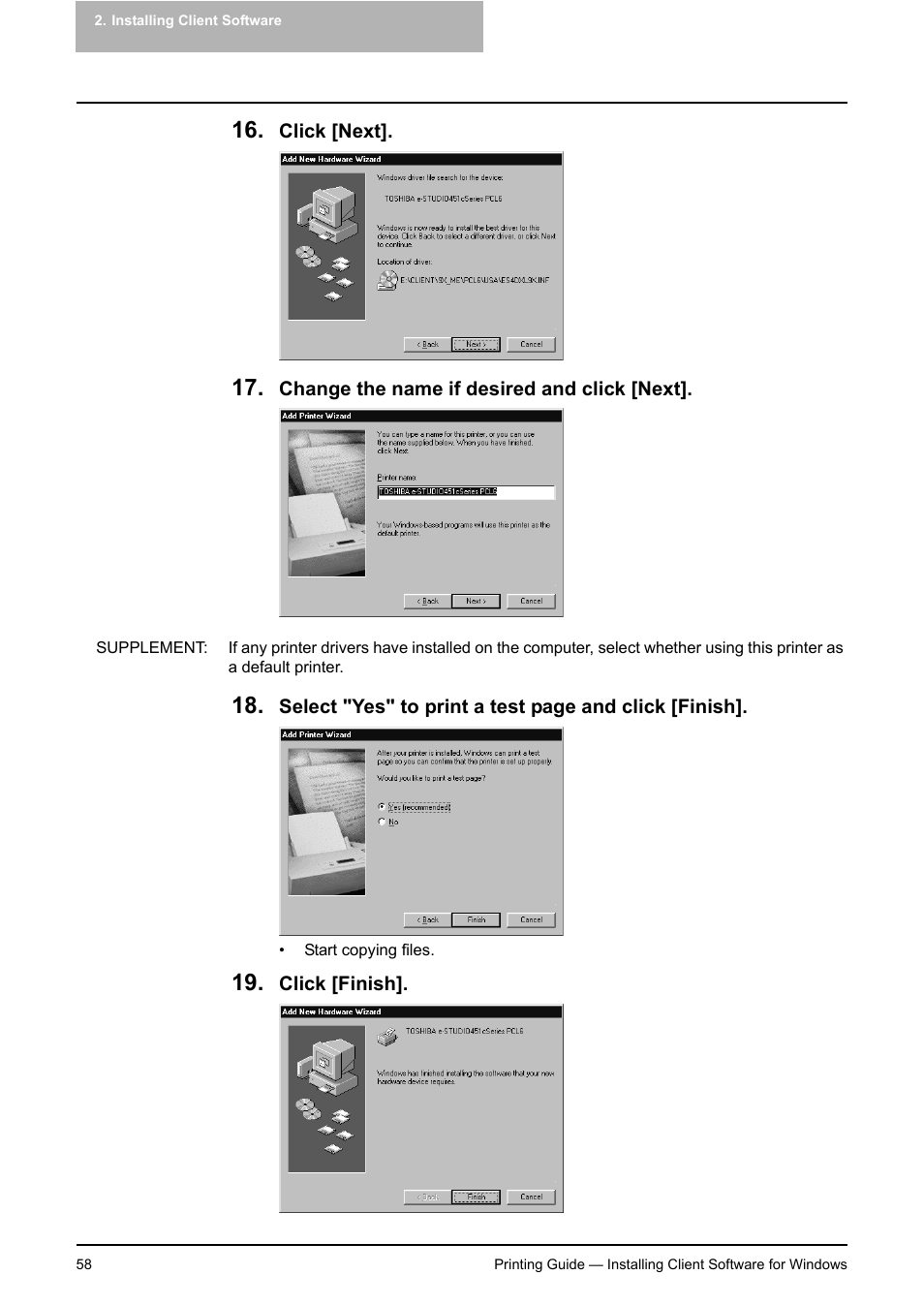 Toshiba E-STUDIO 351C User Manual | Page 58 / 372