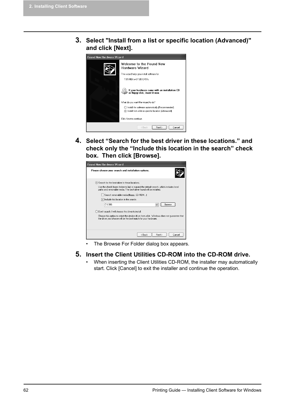 Toshiba E-STUDIO 351C User Manual | Page 62 / 372