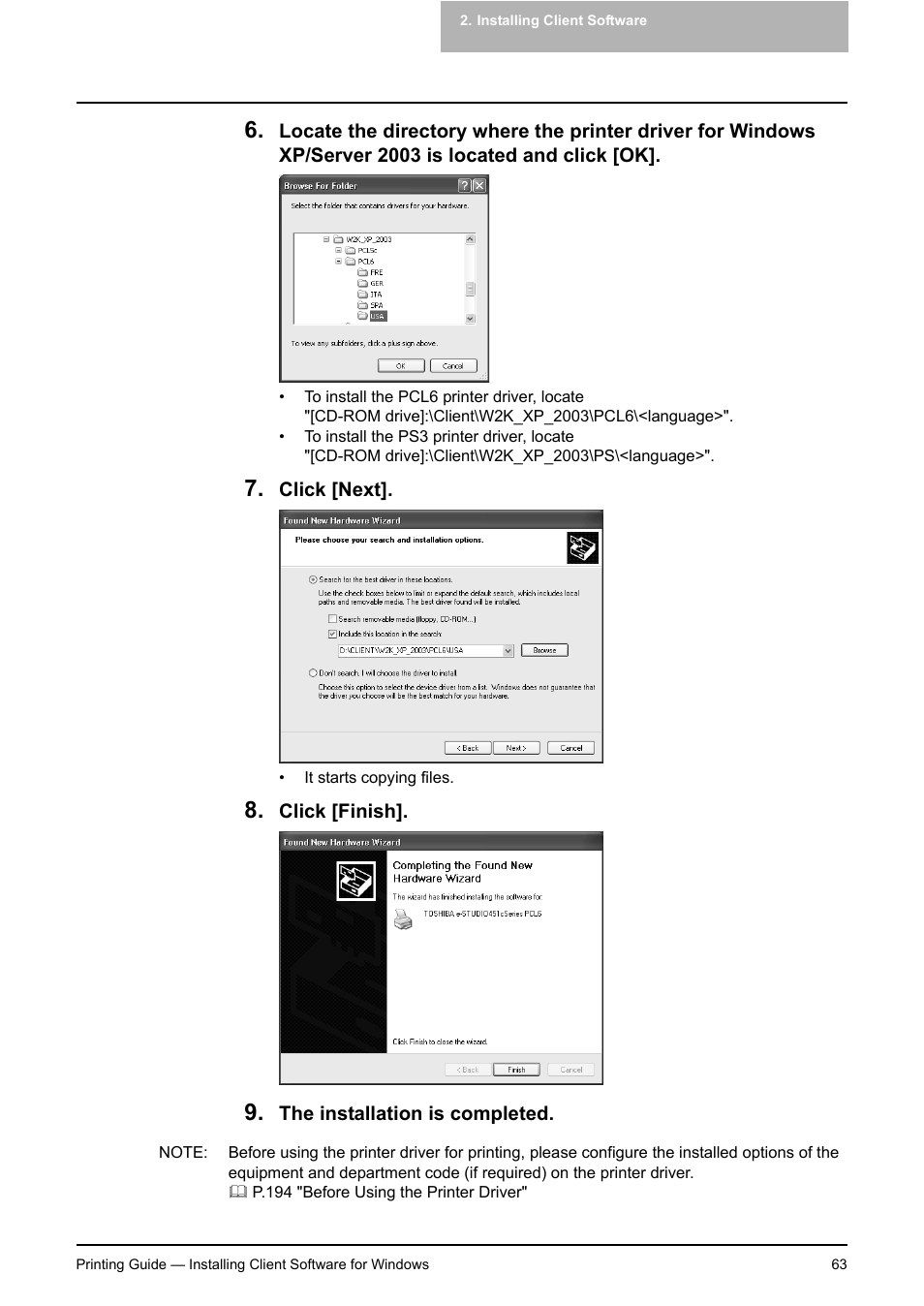 Toshiba E-STUDIO 351C User Manual | Page 63 / 372