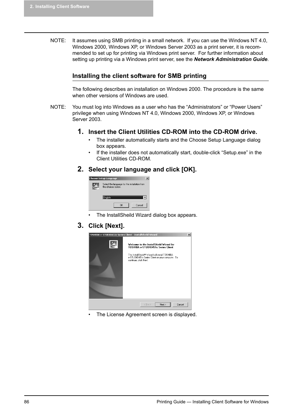 Toshiba E-STUDIO 351C User Manual | Page 86 / 372