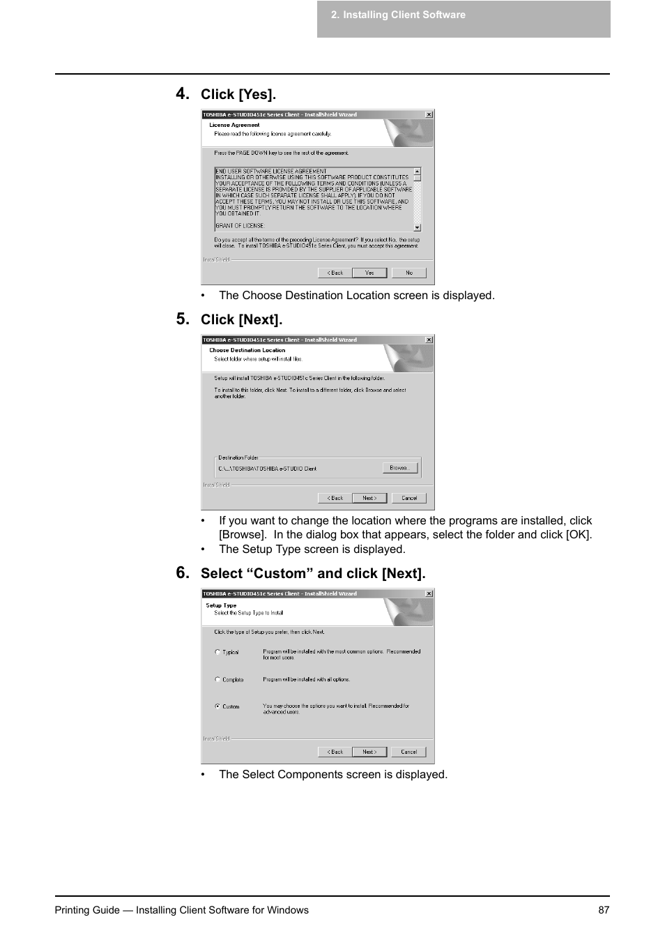 Toshiba E-STUDIO 351C User Manual | Page 87 / 372