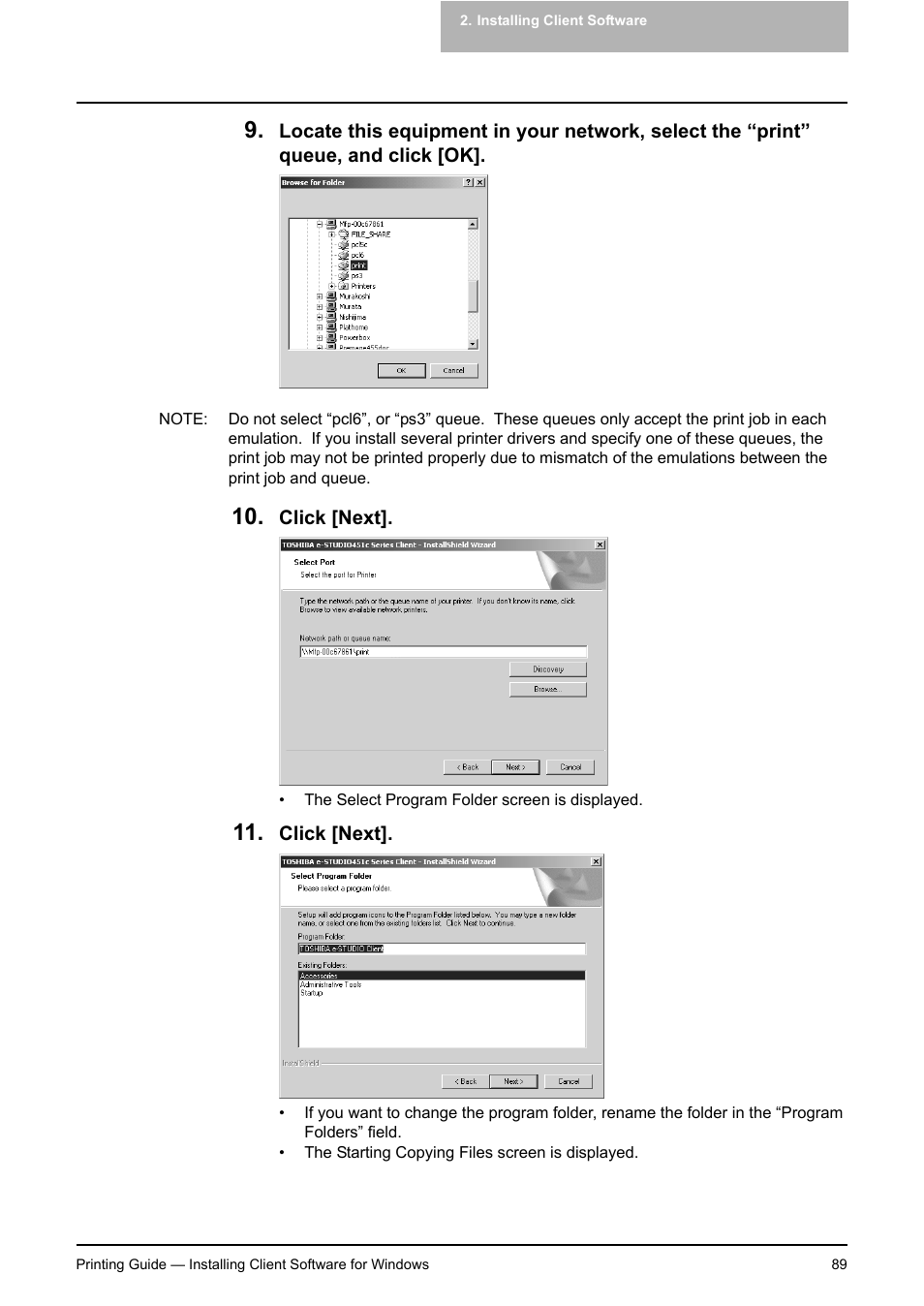 Toshiba E-STUDIO 351C User Manual | Page 89 / 372