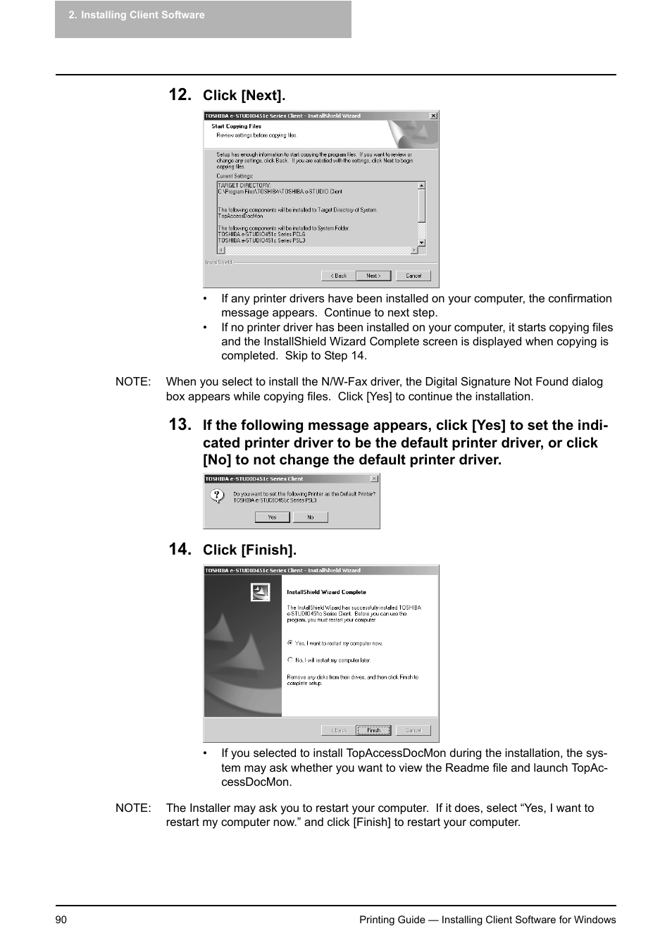 Toshiba E-STUDIO 351C User Manual | Page 90 / 372