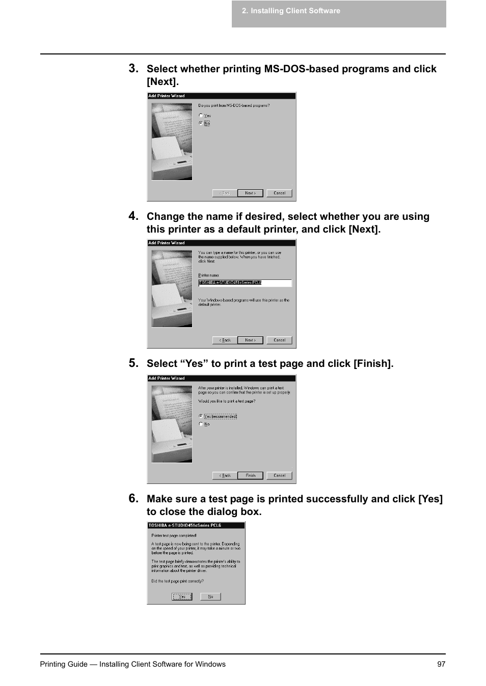 Toshiba E-STUDIO 351C User Manual | Page 97 / 372