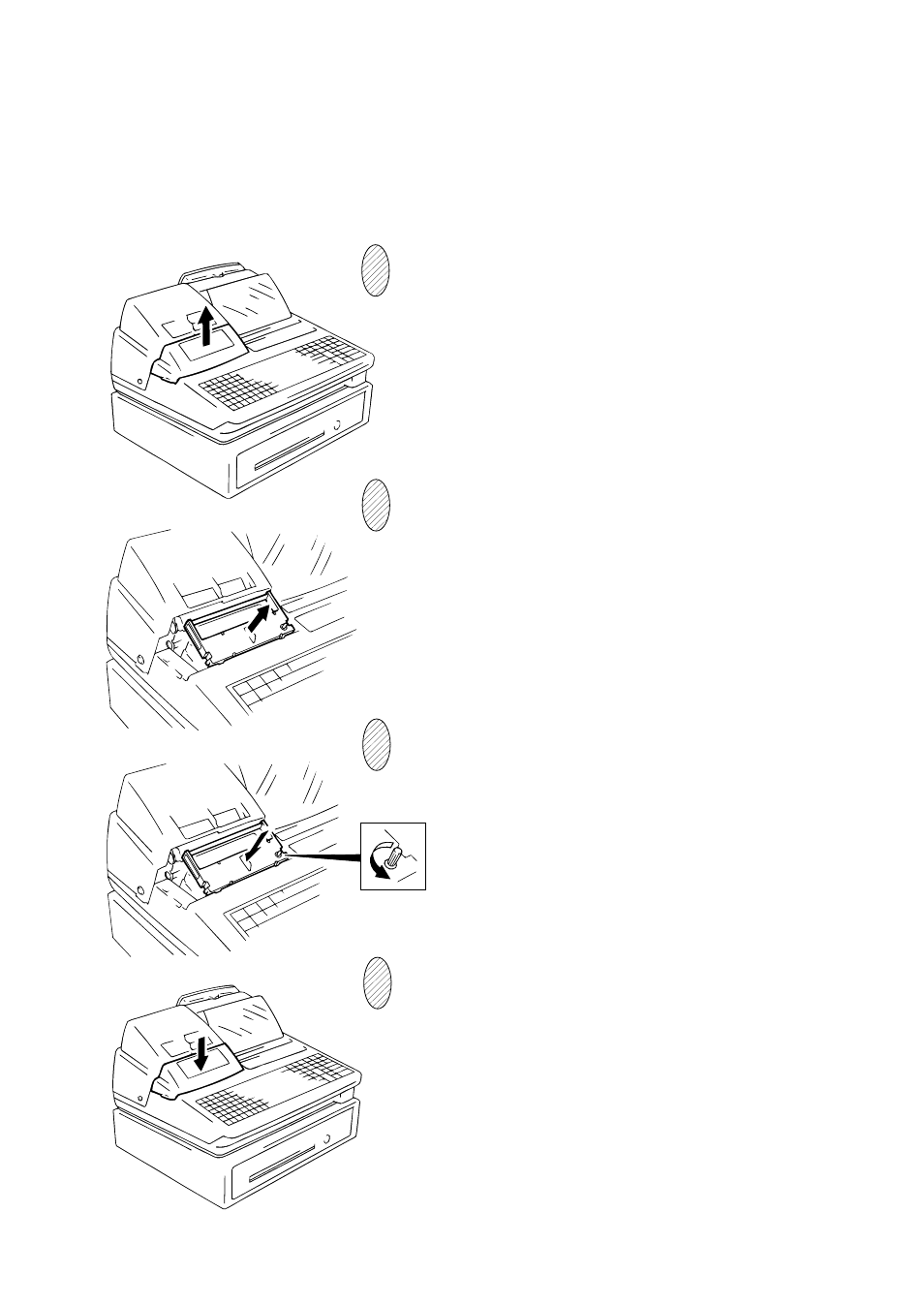 Replacing the ribbon cassette | Toshiba TEC FS-1450 User Manual | Page 68 / 144