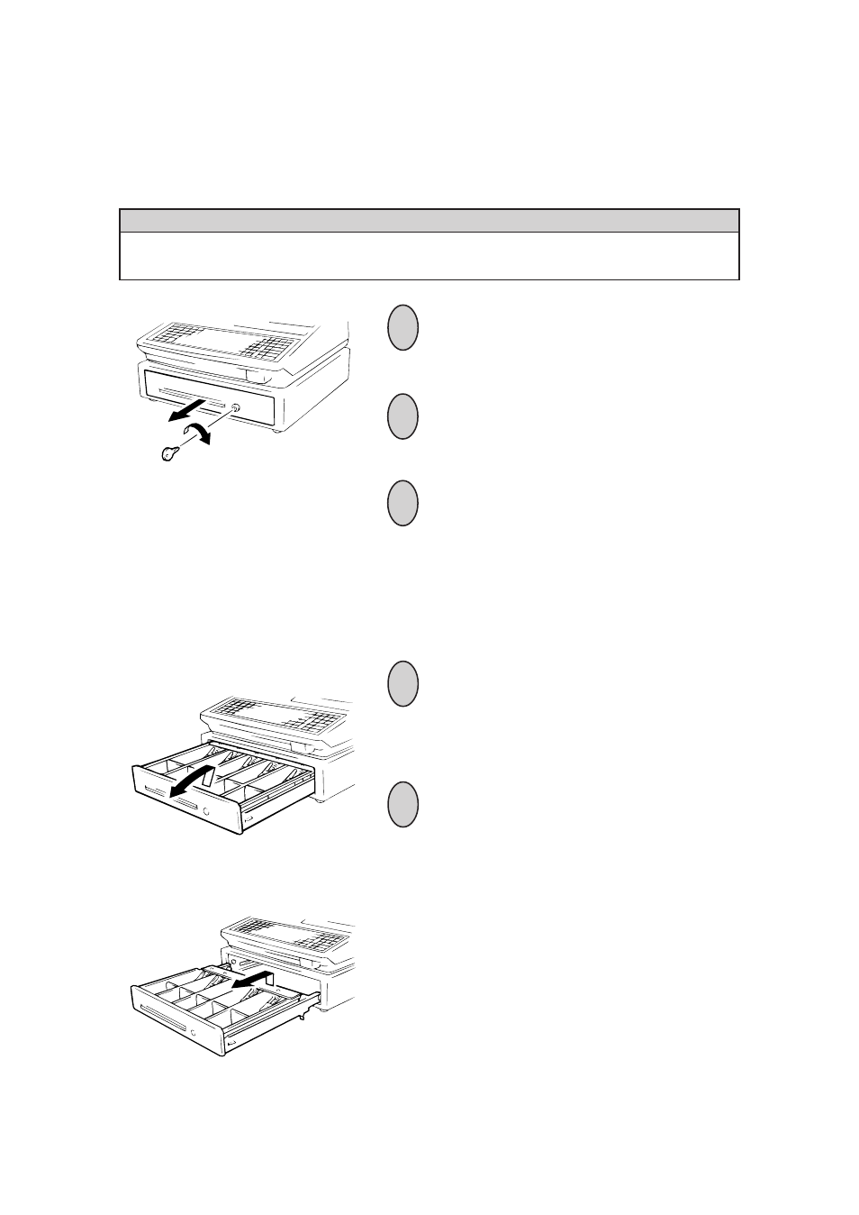 Manual drawer releasing, Removing the drawer | Toshiba TEC FS-1450 User Manual | Page 70 / 144